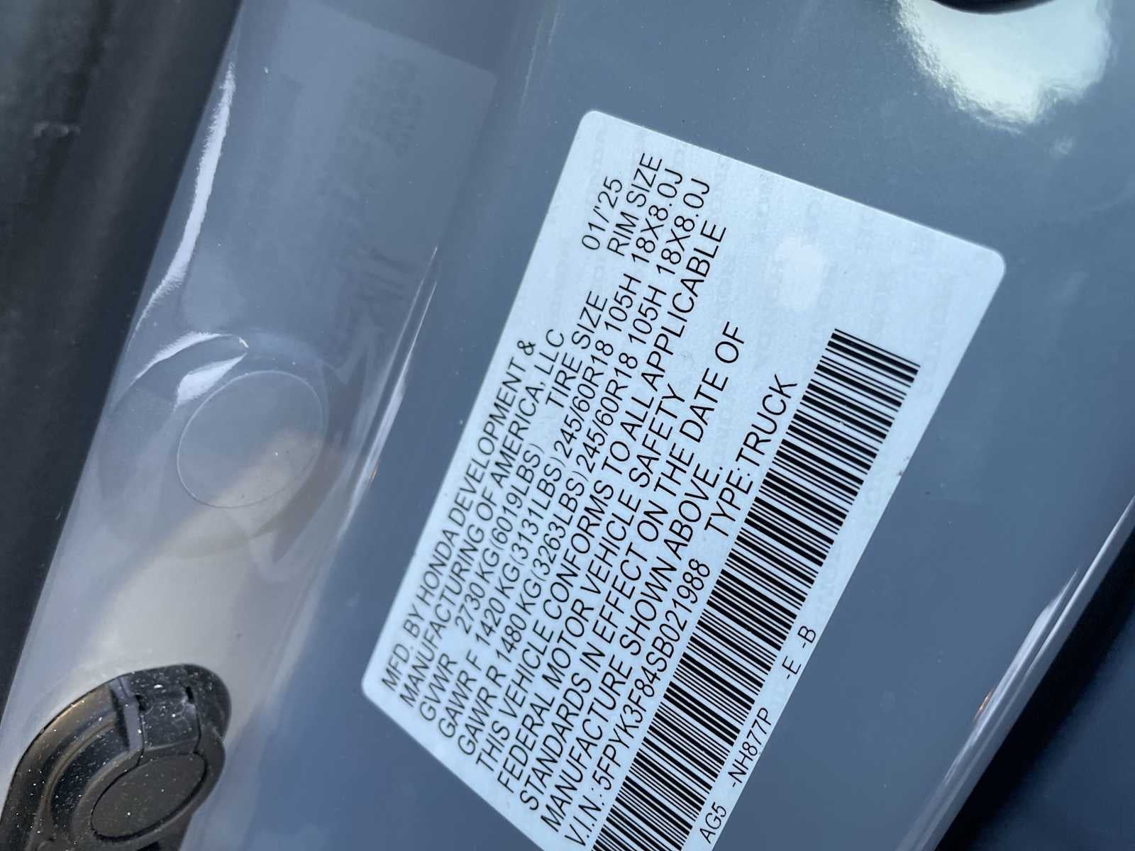 2025 Honda Ridgeline Black Edition