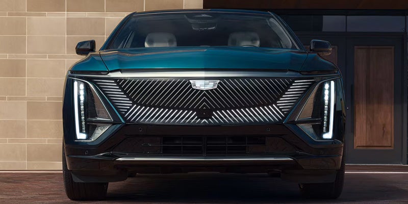 Front of 2026 teal Cadillac LYRIQ