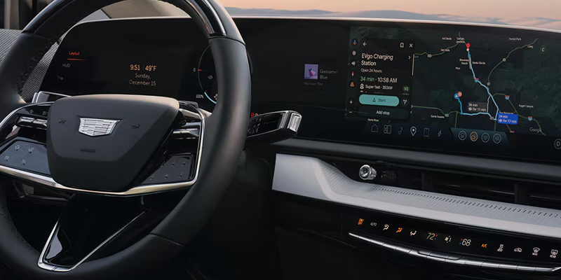 Front dashboard in Cadillac OPTIQ in Poughkeepsie, NY