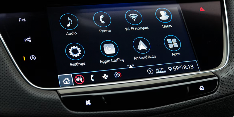 Infotainment screen inside 2026 Cadillac LYRIQ