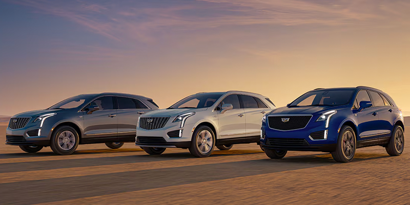 Lineup of 2026 Cadillac XT5 models